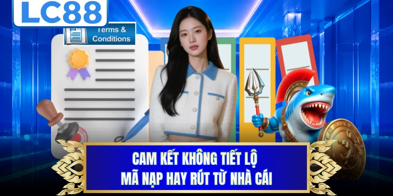 Cam kết không tiết lộ mã nạp hay rút từ nhà cái