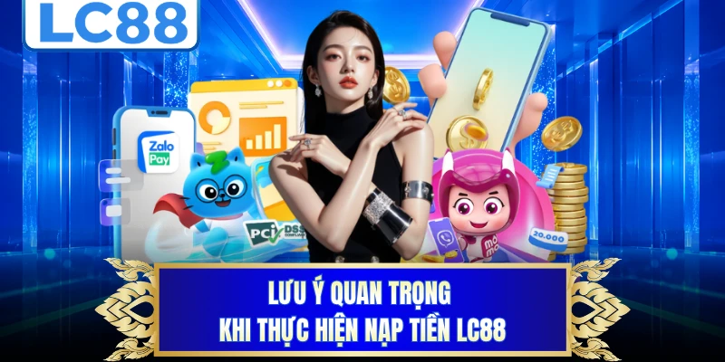 Lưu ý quan trọng khi thực hiện nạp tiền LC88